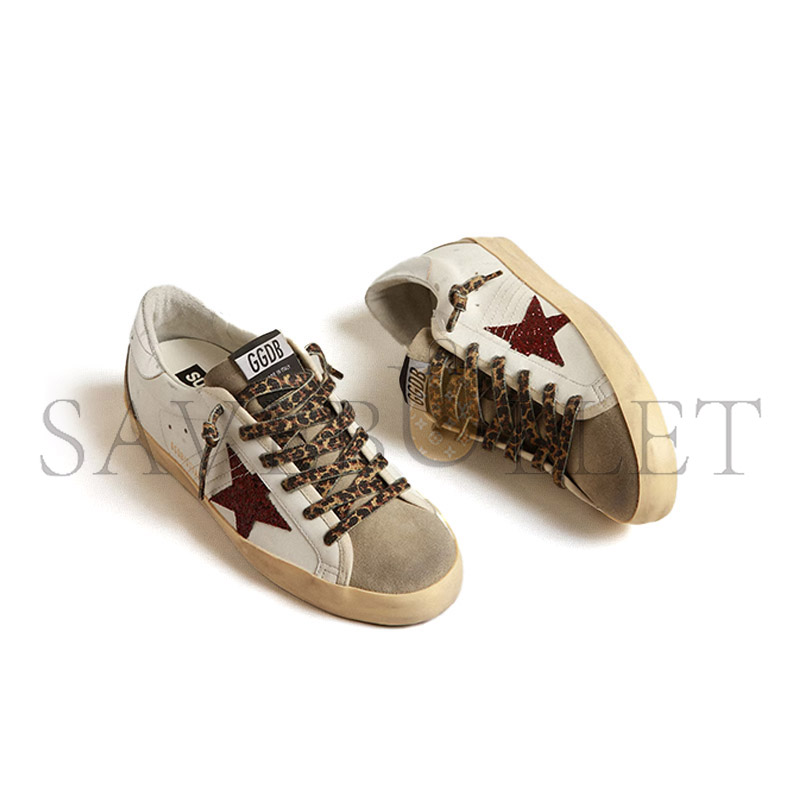 g01den G003e burgundy glitter star and silver heel tab gwf00102